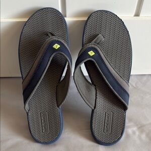 Sperry Boy’s Grey and Blue Flip Flops